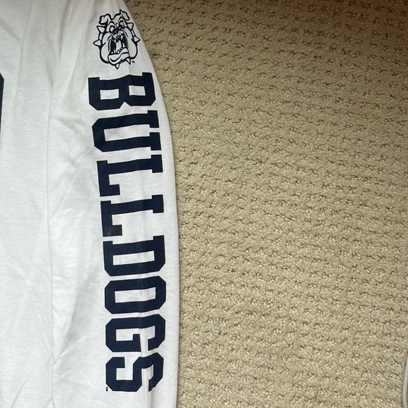Champion white and navy Fresno State Bulldogs long sleeve t-shirt small - Picture 2 of 6